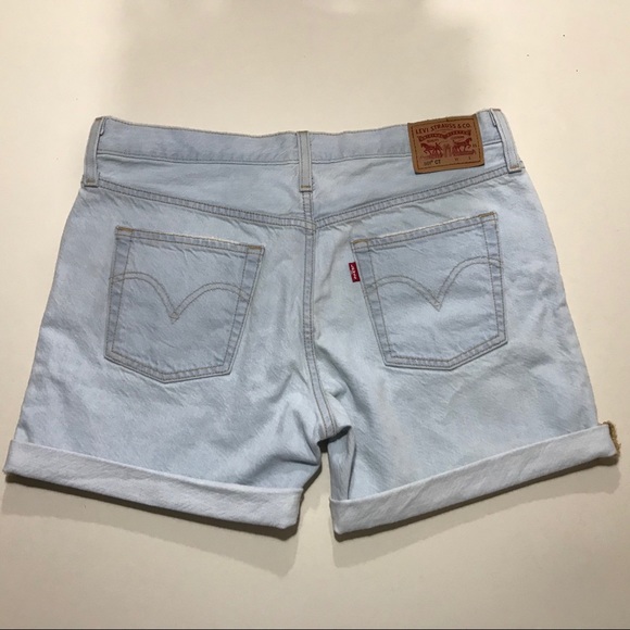 Levi's 501 CT Cuffed Light Wash Jean Shorts - Picture 2 of 15